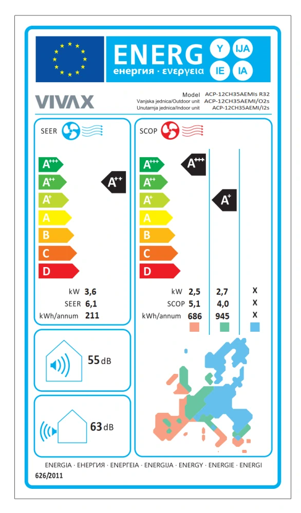 Nástěnná klimatizace split VIVAX Design M 3,5 kW
