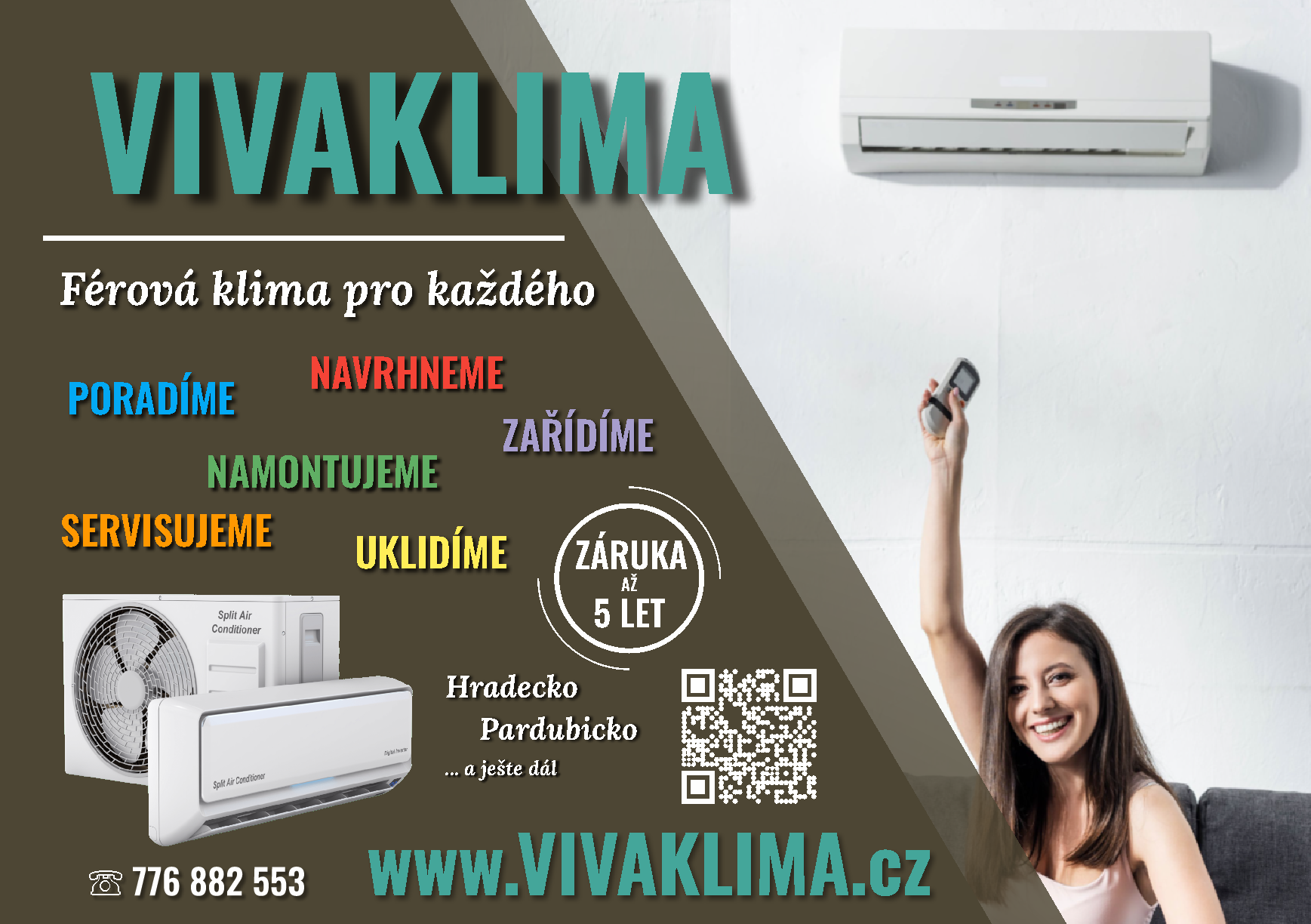Návrh Klimatizace, montáž a servis klimatizace, čistá a rychlá instalace, dodávka na klíč.